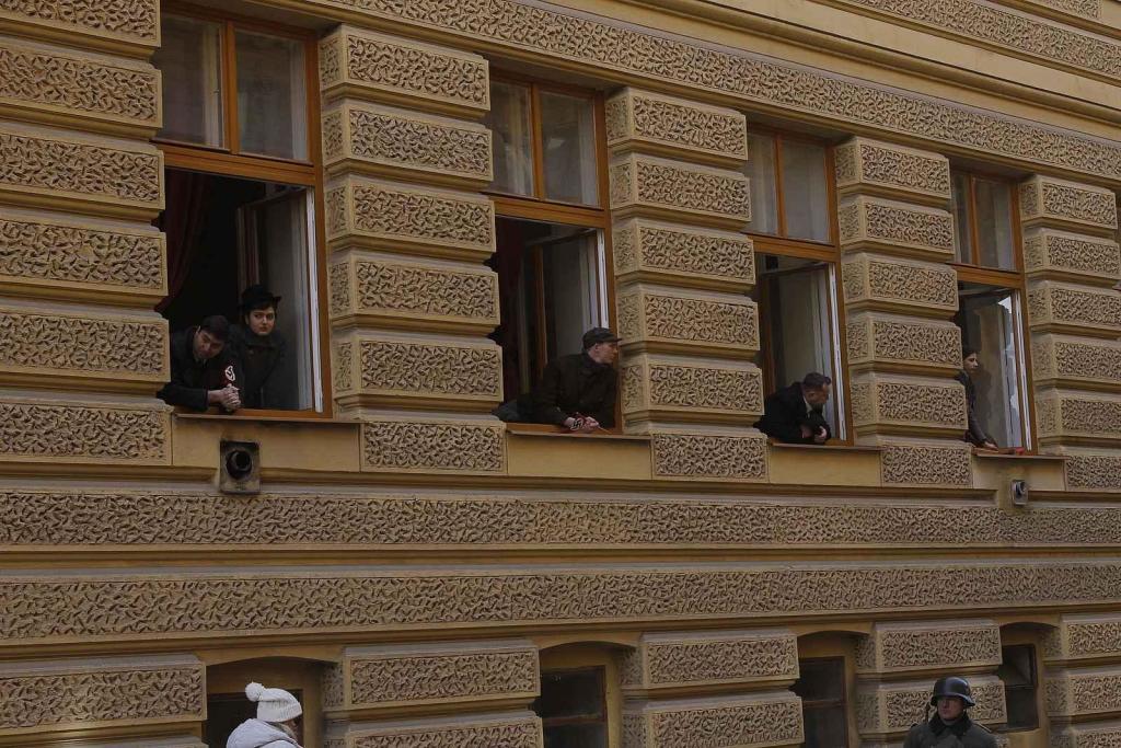 Na ulici třída Kapitána Jaroše v Brně se natáčel film Gerta Schnirch.