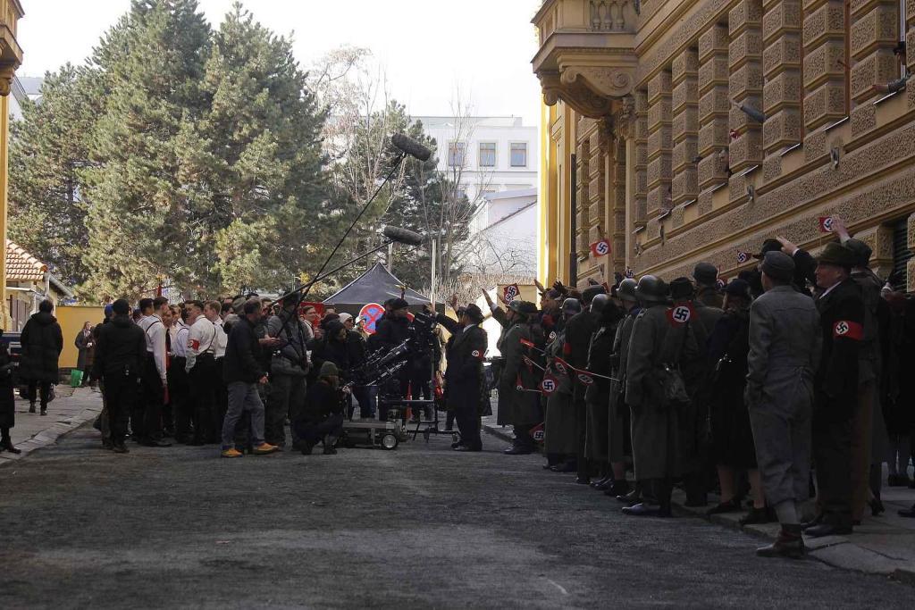 Na ulici třída Kapitána Jaroše v Brně se natáčel film Gerta Schnirch.