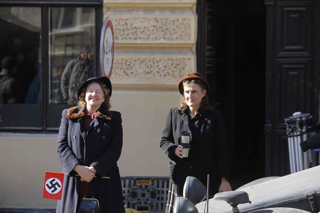 Na ulici třída Kapitána Jaroše v Brně se natáčel film Gerta Schnirch.