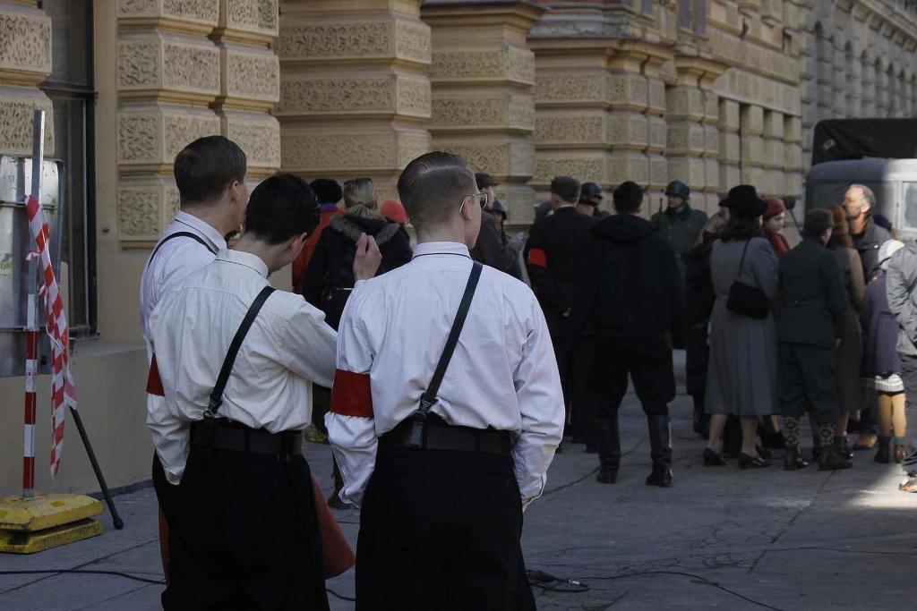 Na ulici třída Kapitána Jaroše v Brně se natáčel film Gerta Schnirch.