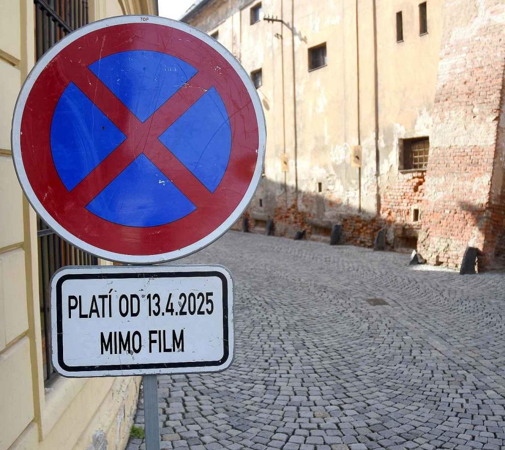 Z natáčení komedie Když se zhasne v Olomouci