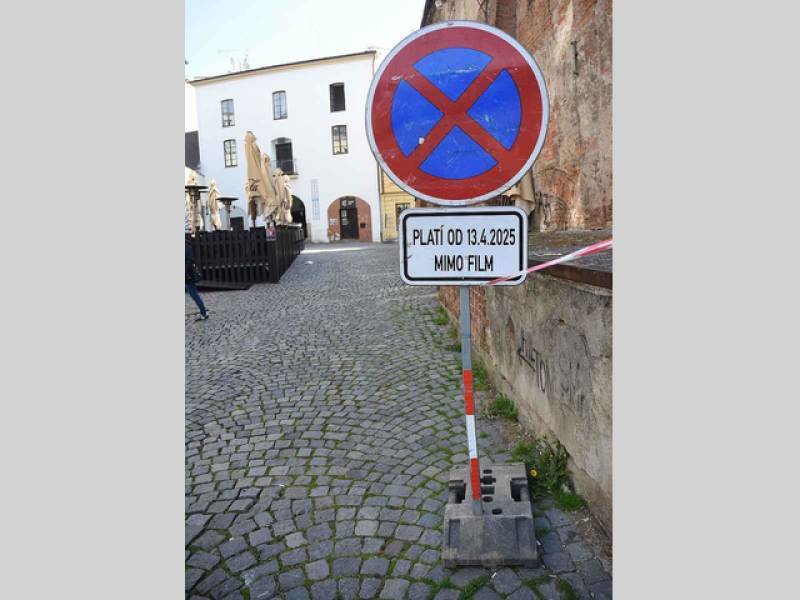 Z natáčení komedie Když se zhasne v Olomouci