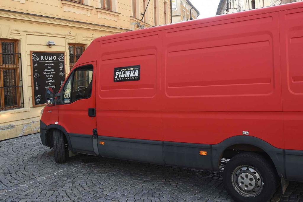 Z natáčení komedie Když se zhasne v Olomouci