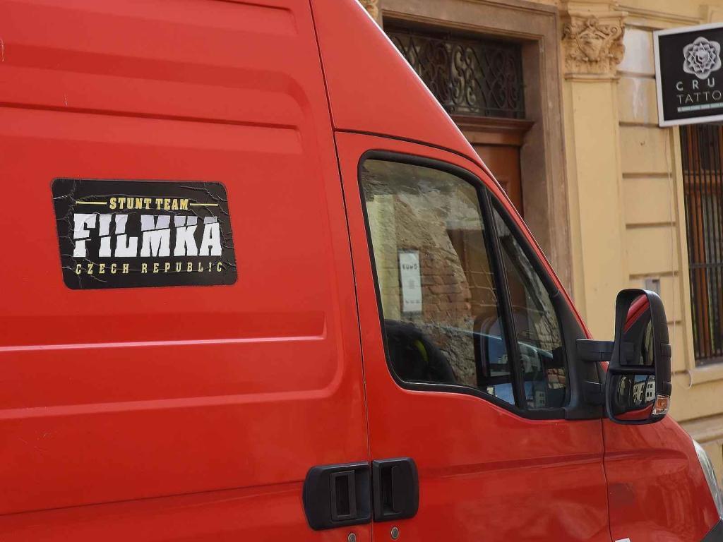 Z natáčení komedie Když se zhasne v Olomouci