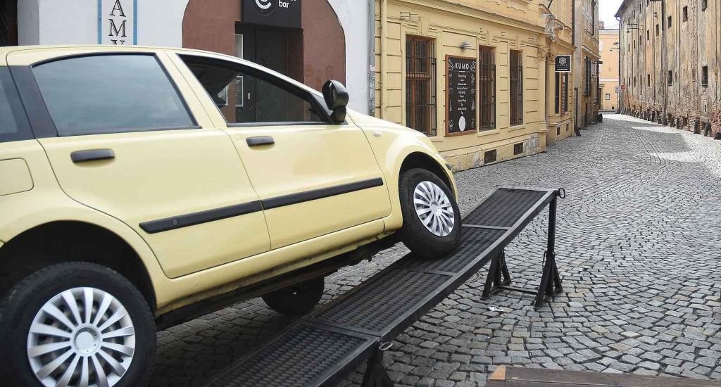 Z natáčení komedie Když se zhasne v Olomouci