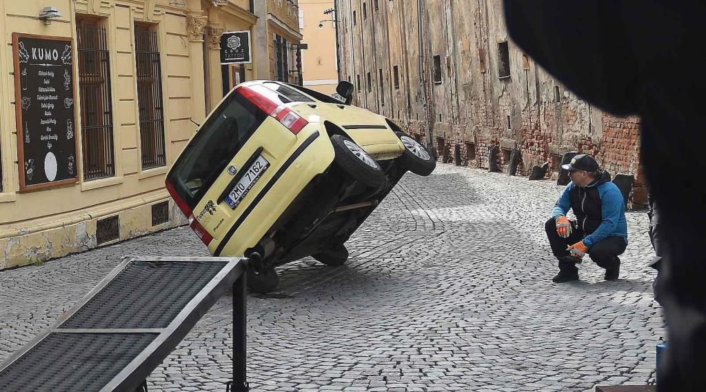 Z natáčení komedie Když se zhasne v Olomouci