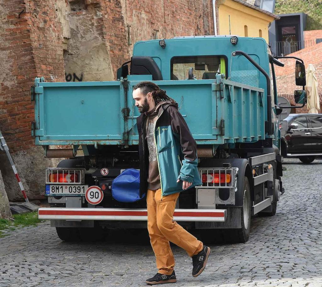 Z natáčení komedie Když se zhasne v Olomouci