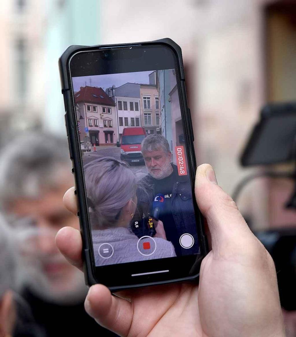 Z natáčení komedie Když se zhasne v Olomouci