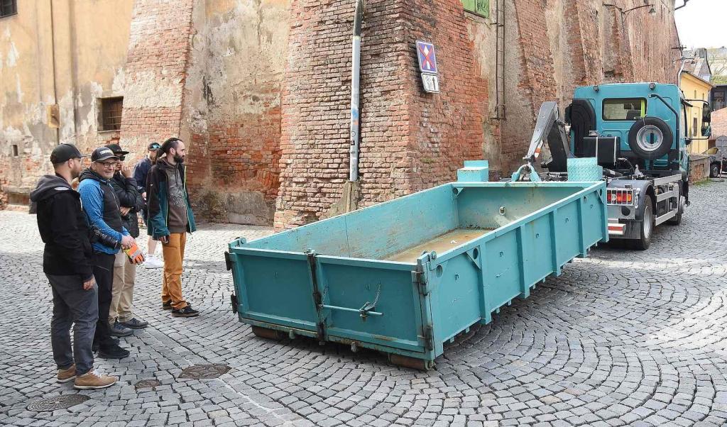 Z natáčení komedie Když se zhasne v Olomouci
