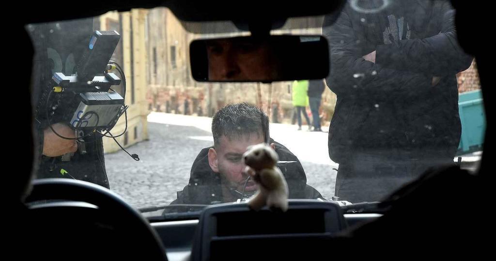 Z natáčení komedie Když se zhasne v Olomouci
