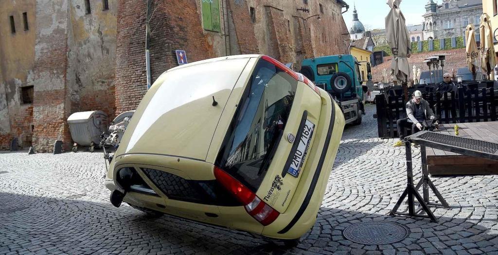 Z natáčení komedie Když se zhasne v Olomouci