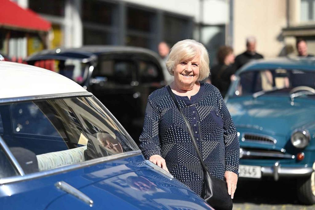 Prvomájová jízda automobilových veteránů 2025 v Ústí nad Labem.