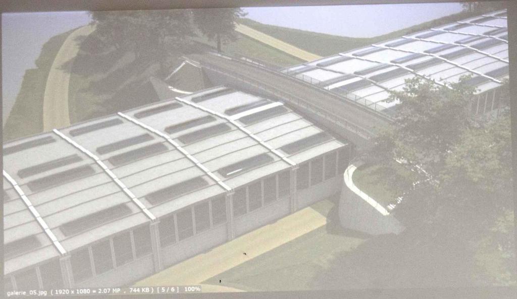 Nová podoba galerie pro dálnici D55 Bzeneckou Dúbravou představená Ředitelstvím silnic a dálnic v Dolních Bojanovicích