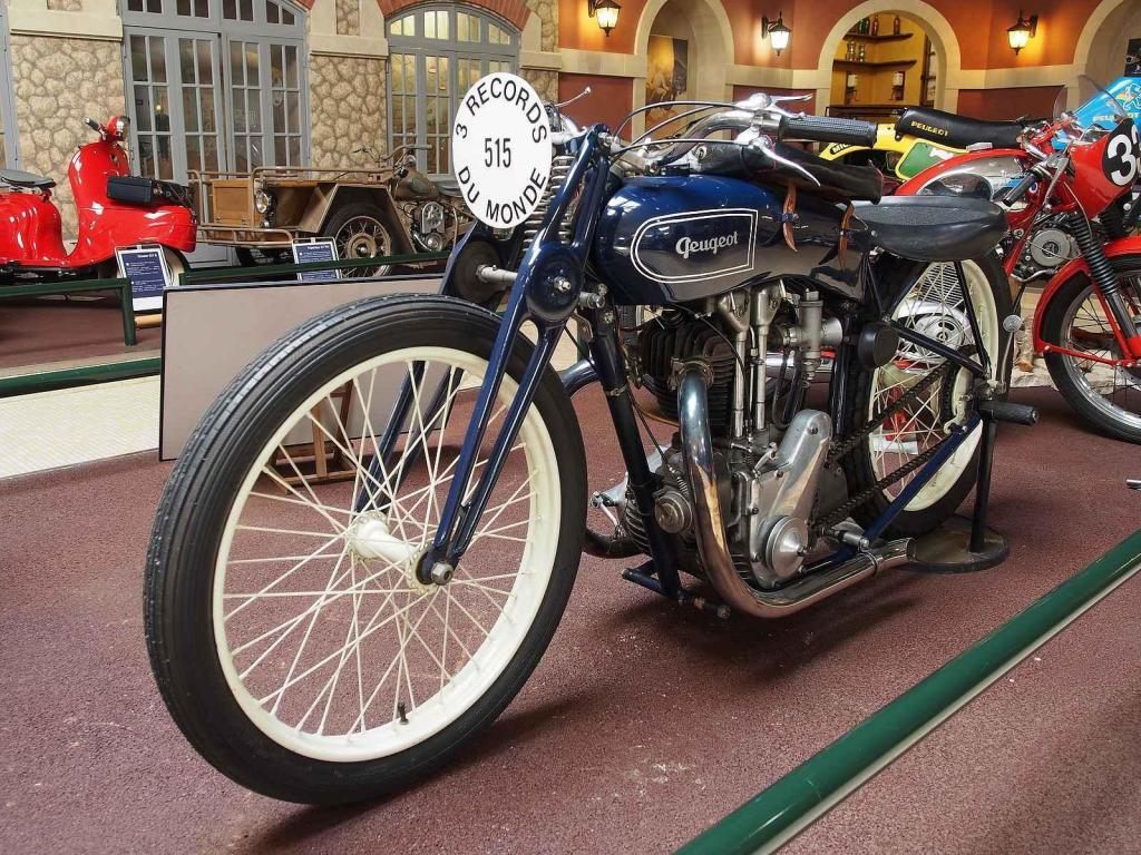 Rekordní motocykl Peugeot 515 z roku 1934.