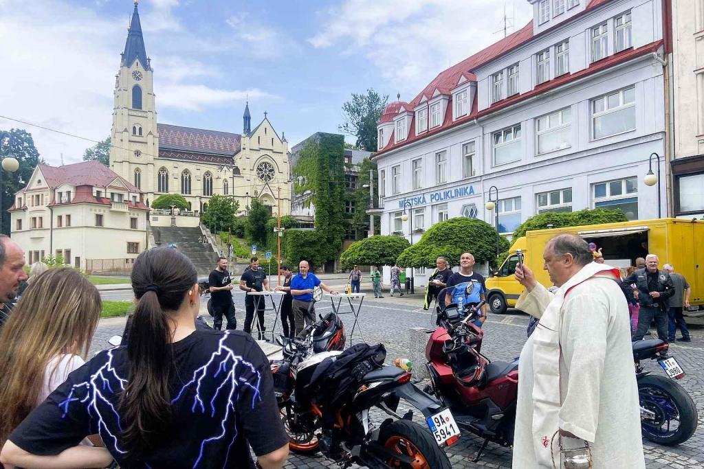 Žehnání motorkářům Orlová, 7. 6. 2025