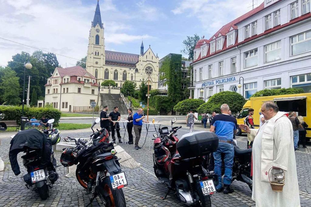 Žehnání motorkářům Orlová, 7. 6. 2025