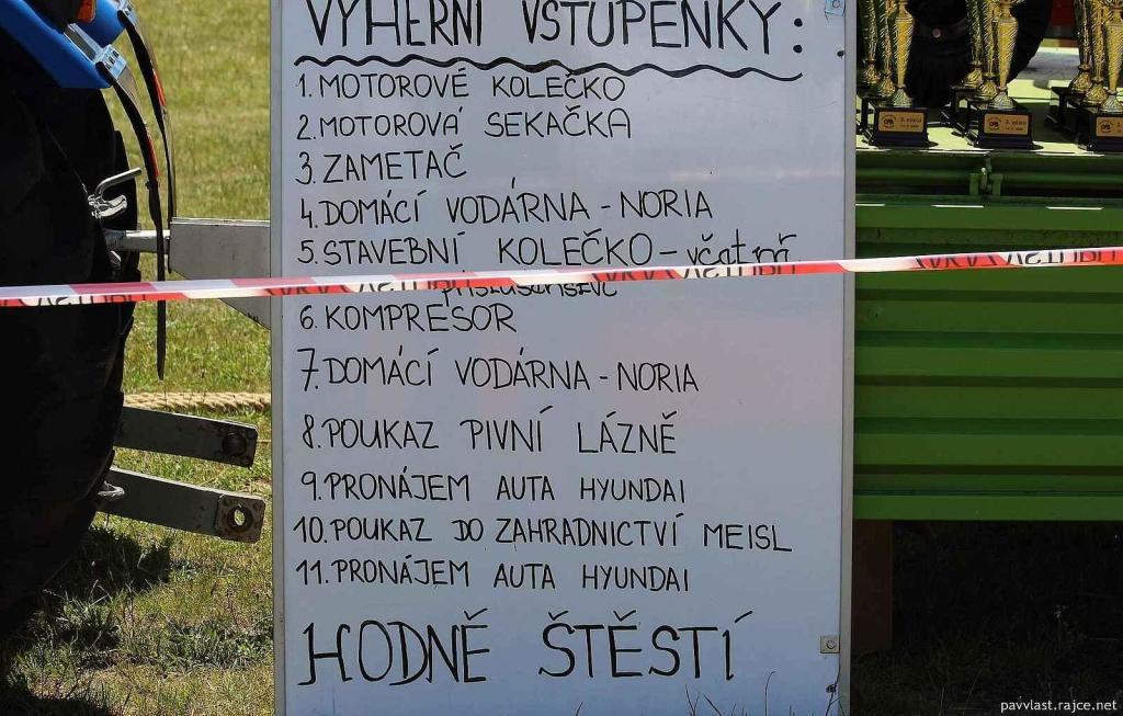 Traktoriáda se konala v sobotu 14. června v Tvořihrázi.