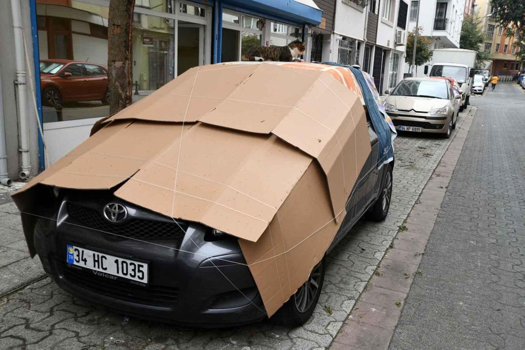 Někdy pomůže, když se auto zakryje třeba kartonovými krabicemi.
