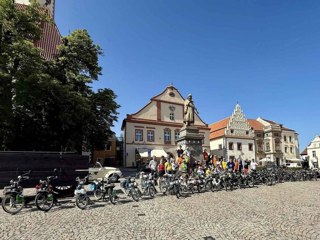 9. setkání motokol značky Solex v Táboře.