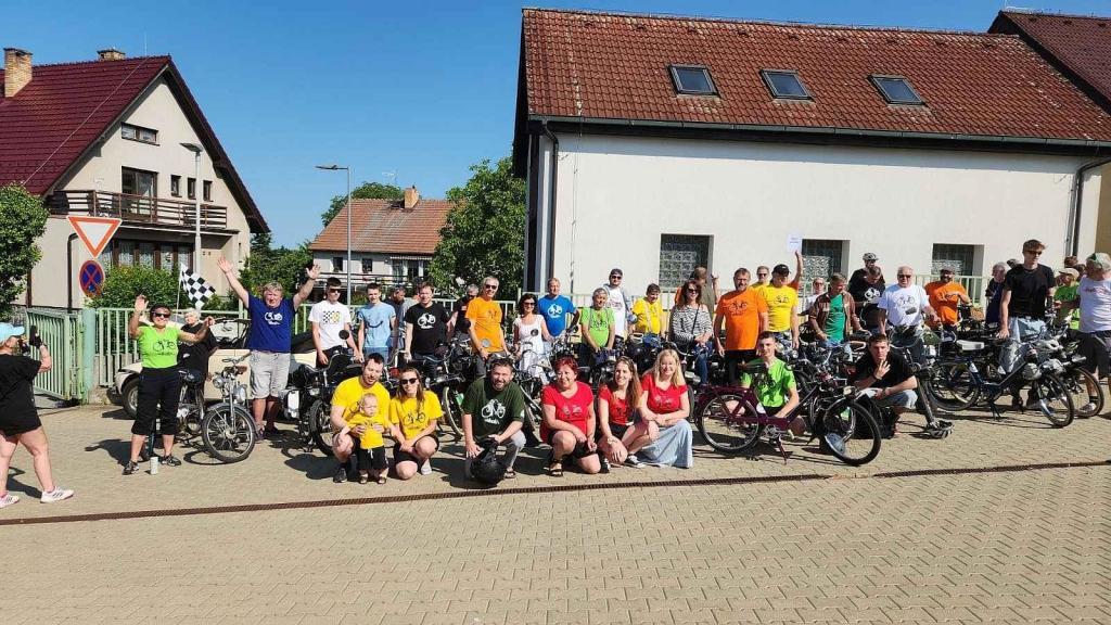 9. setkání motokol značky Solex v Táboře.