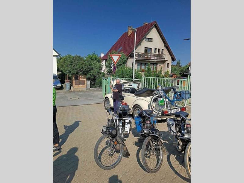 9. setkání motokol značky Solex v Táboře.