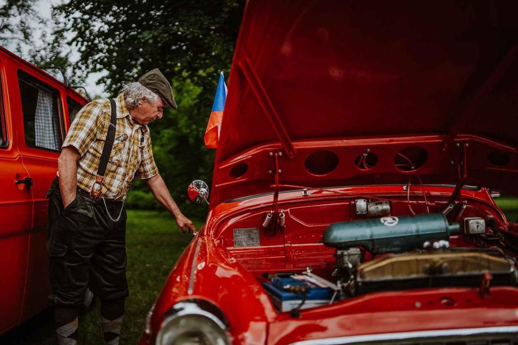Veteranfest ve slavkovském zámeckém parku