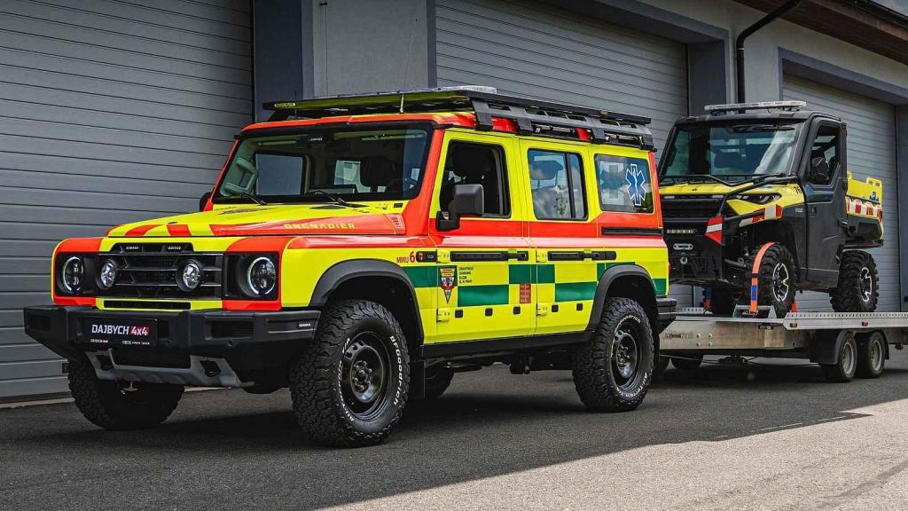 Foto: Dajbych 4x4/Ivo Trzaskalik Praha – Nový vůz pražských záchranářů – Ineos Grenadier v úpravě Ambulance.