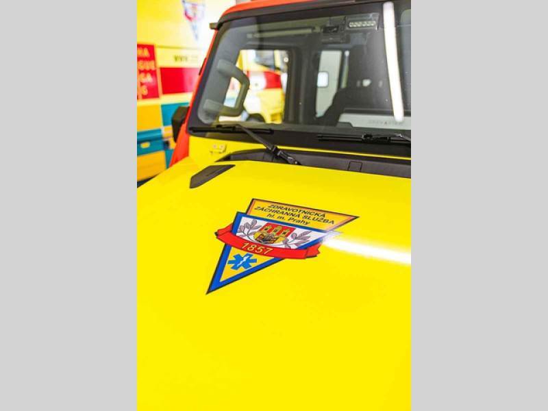 Foto: Dajbych 4x4/Ivo Trzaskalik Praha – Nový vůz pražských záchranářů – Ineos Grenadier v úpravě Ambulance.