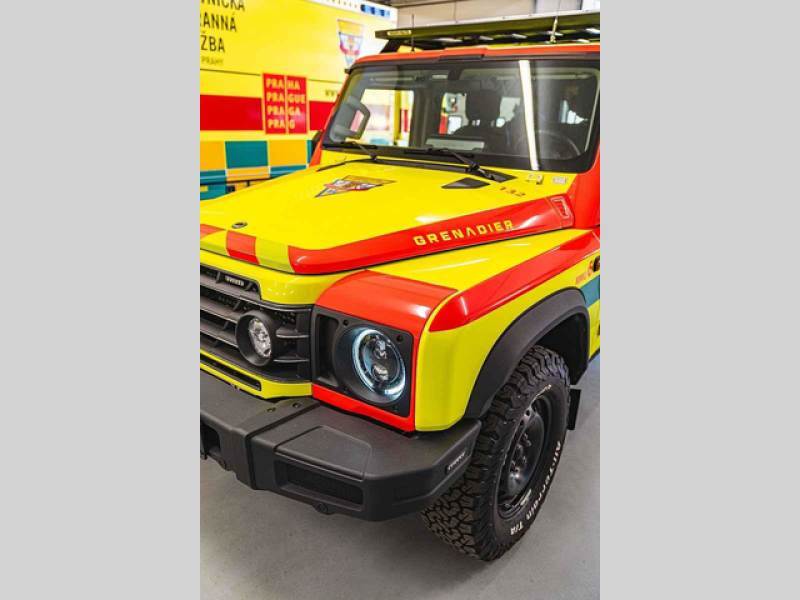 Foto: Dajbych 4x4/Ivo Trzaskalik Praha – Nový vůz pražských záchranářů – Ineos Grenadier v úpravě Ambulance.
