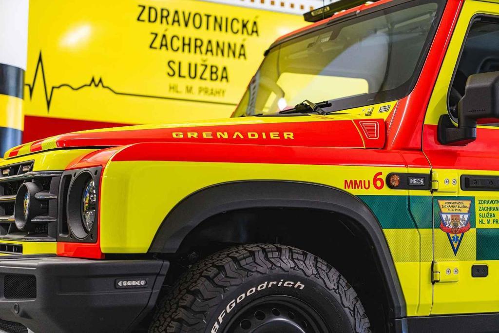 Foto: Dajbych 4x4/Ivo Trzaskalik Praha – Nový vůz pražských záchranářů – Ineos Grenadier v úpravě Ambulance.