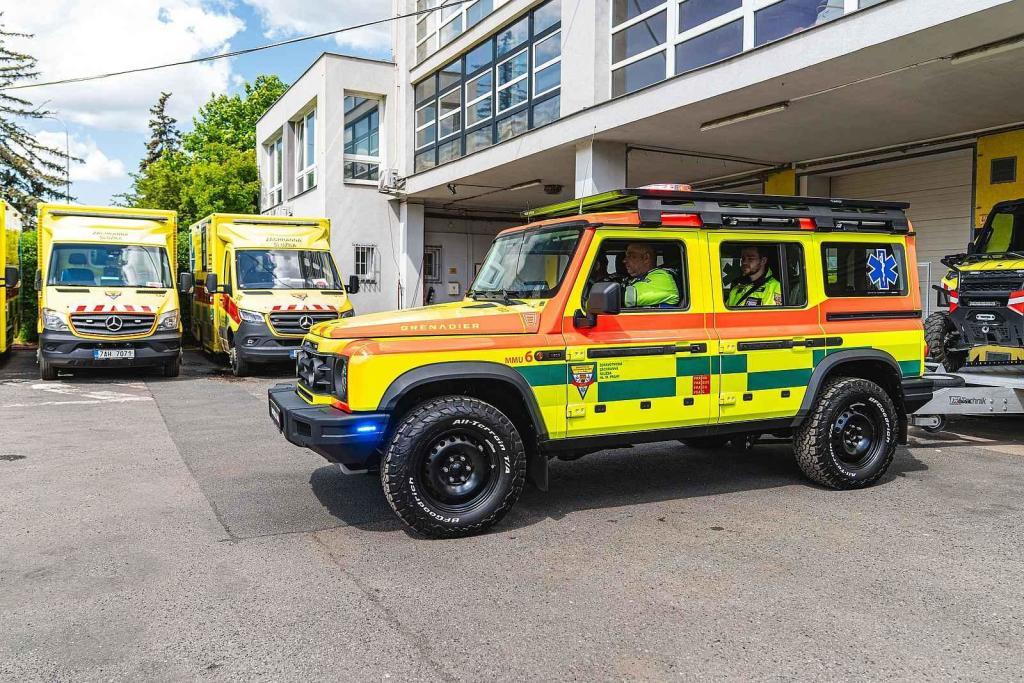 Foto: Dajbych 4x4/Ivo Trzaskalik Praha – Nový vůz pražských záchranářů – Ineos Grenadier v úpravě Ambulance.