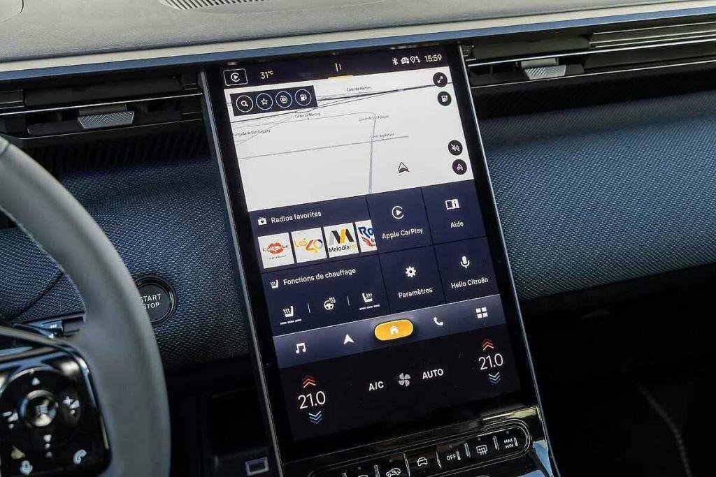 Detailní pohled na displej.