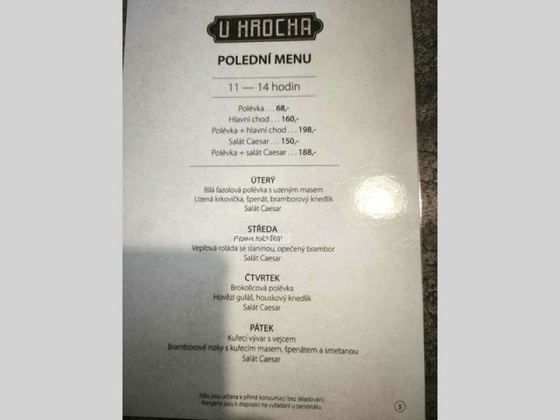 Hostinec U Hrocha v Citicích.