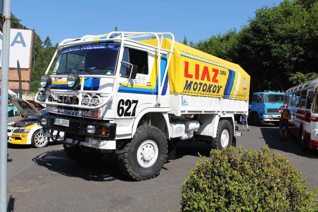 Vůz LIAZ, se kterým v roce 1985 jel Rallye Dakar Jiří Moskal.