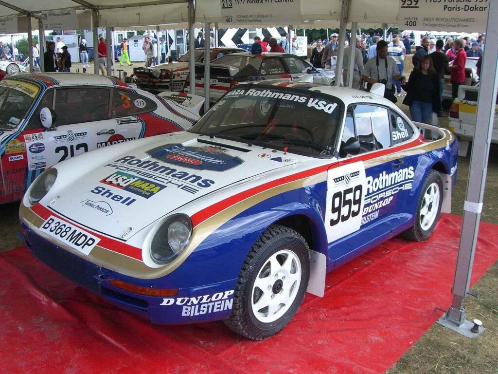 Vůz Porsche 959, který jel Rallye Dakar v roce 1985.