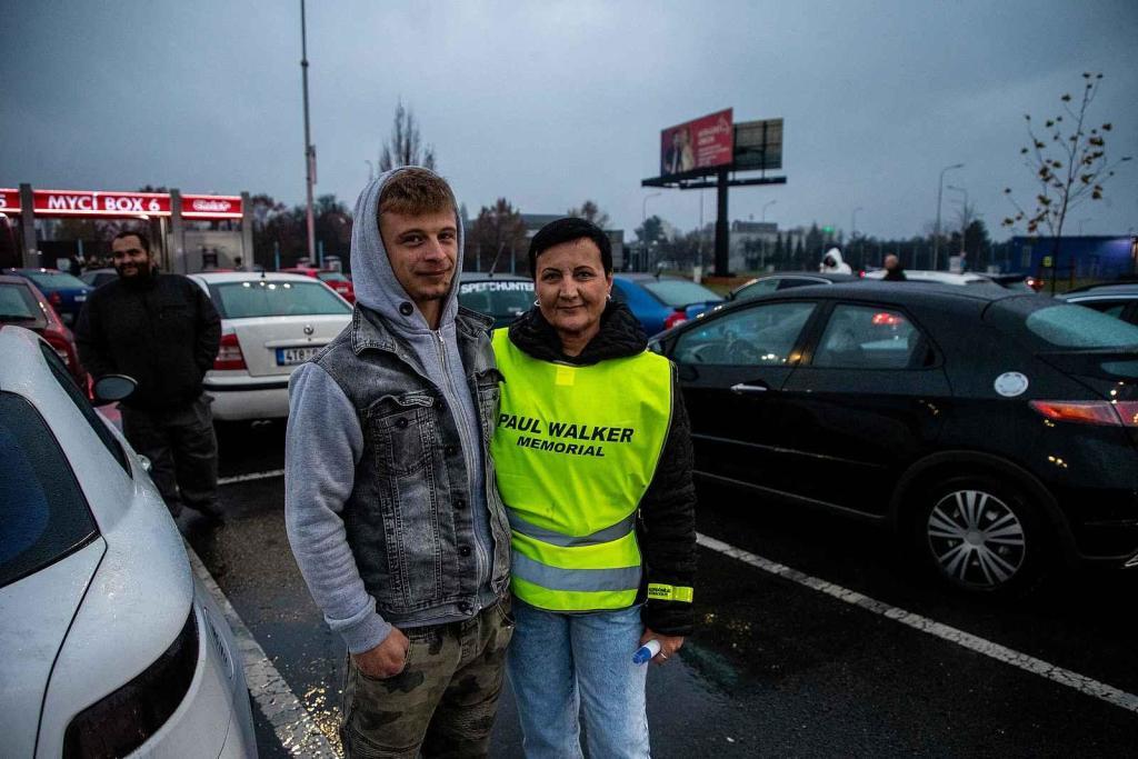 Vzpomínková jízda v Ostravě k uctění památky za Paula Williama Walkera, 26. listopadu 2022, Ostrava.