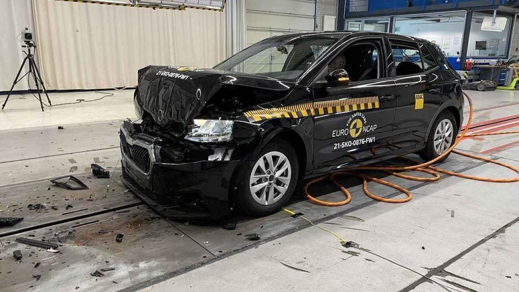 Škoda Fabia po nárazovém testu