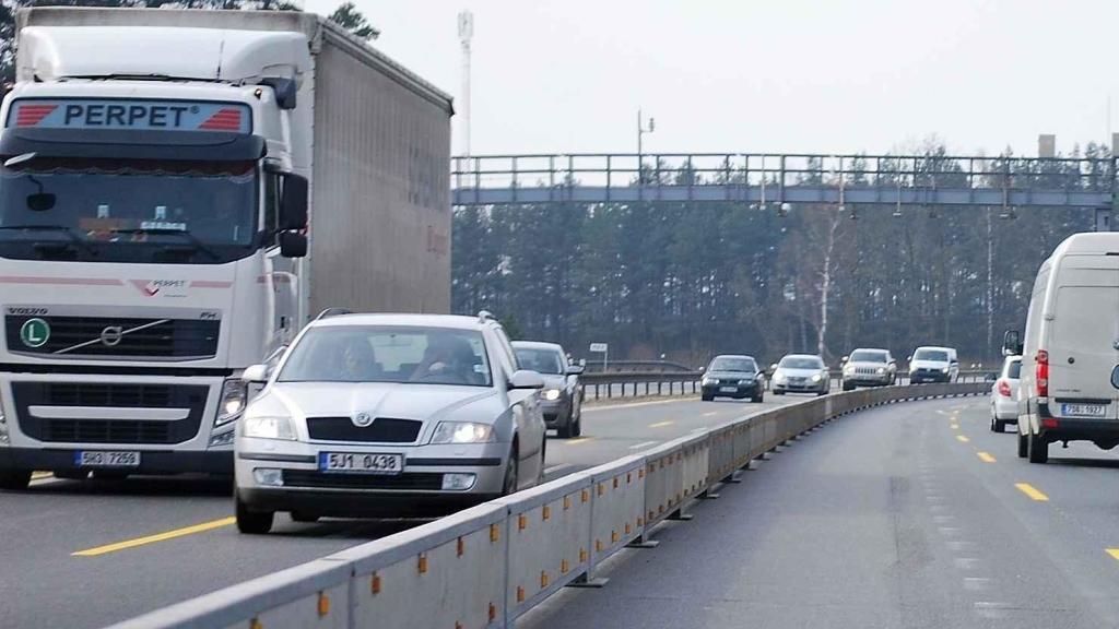 Situace na dálnice D1 během její modernizace