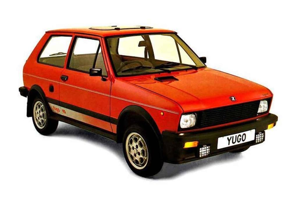 Yugo 45 z roku 1980 měřilo dokonce jen 349 centimetrů