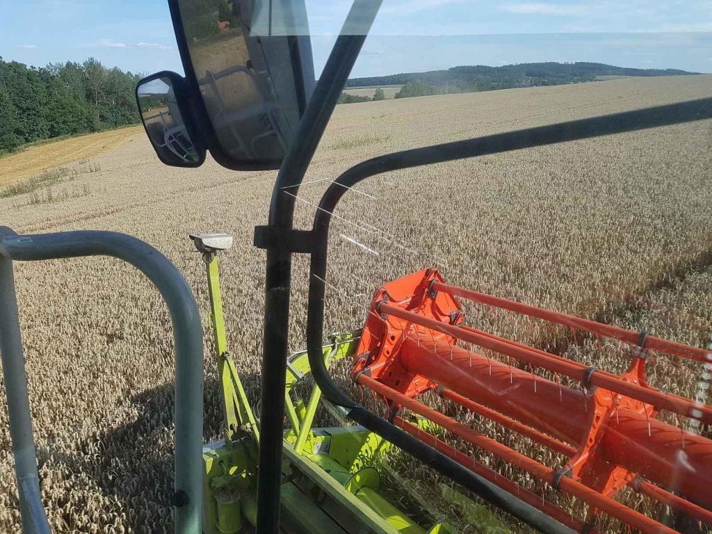 Laser kontroluje hranu vzrostlého obilí. Řídit se skoro nemusí.