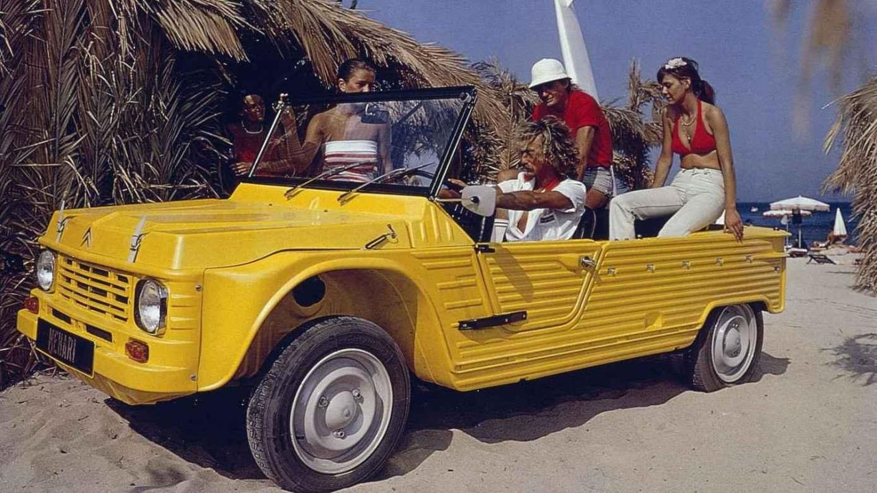 Citroën Méhari byl od samého vzniku v roce 1968 určen jako vůz pro trávení volného času