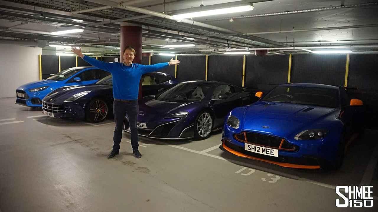 Nejsledovanější britský automobilový youtuber Shmee150 se chlubí slušnou sbírkou vlastních aut.