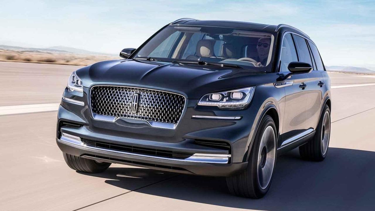 Koncept luxusního SUV Lincoln Aviator