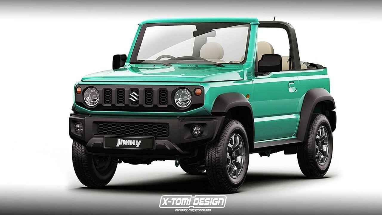 Neoficiální ilustrace Suzuki Jimny ve variantě kabrioletu.