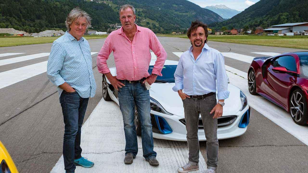 James May, Jeremy Clarkson a Richard Hammond.