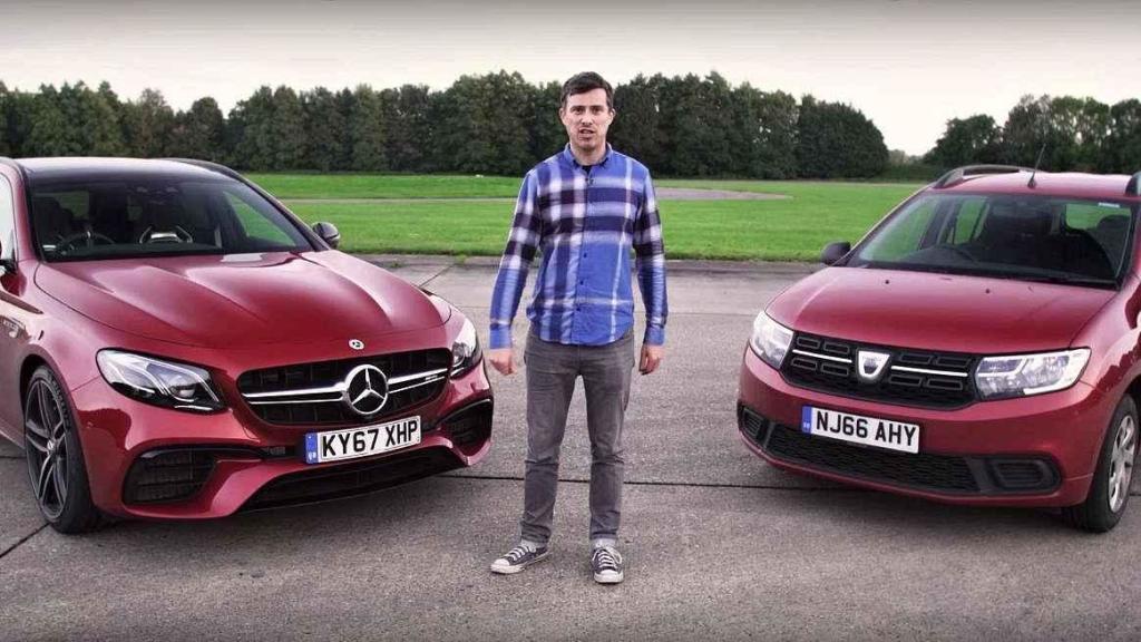 Mercedes-AMG E63 S Combi vs. Dacia Logan MCV.