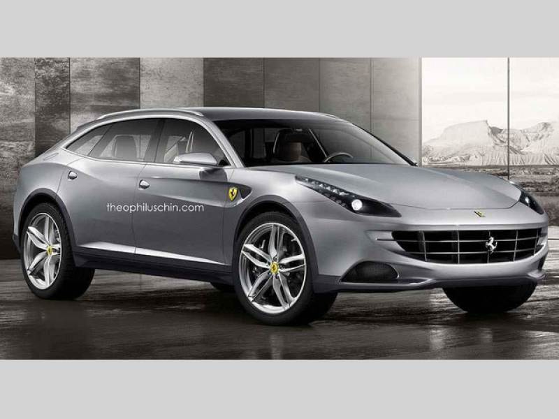 Možný vzhled připravovaného SUV Ferrari F16X.