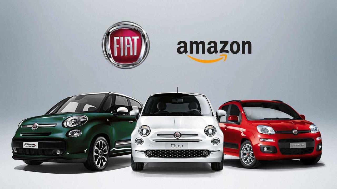 V rámci starší spolupráce prodával Fiat některá auta na internetovém obchodě Amazon.