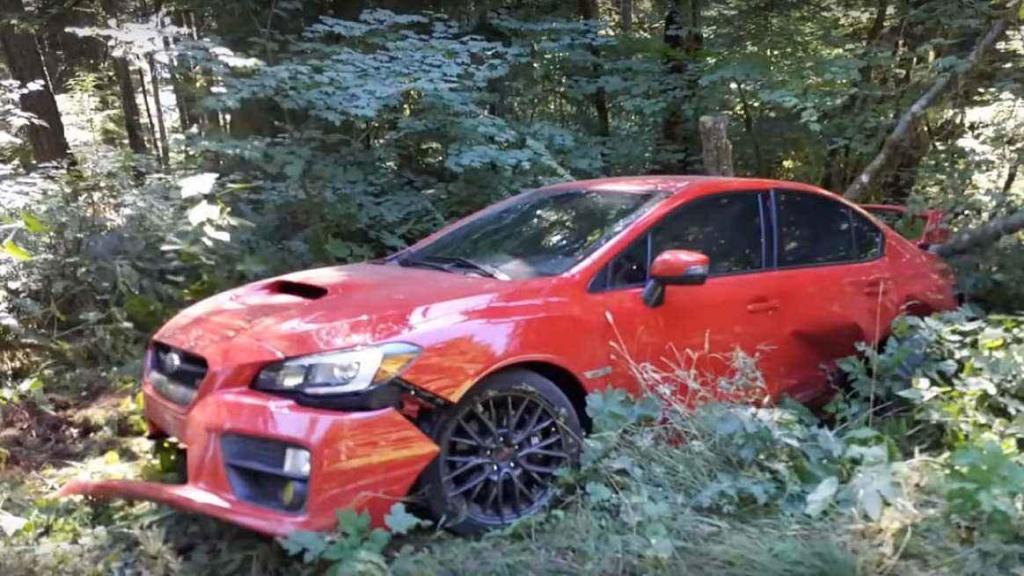 Takto vypadalo nové Subaru WRX STi po nehodě.