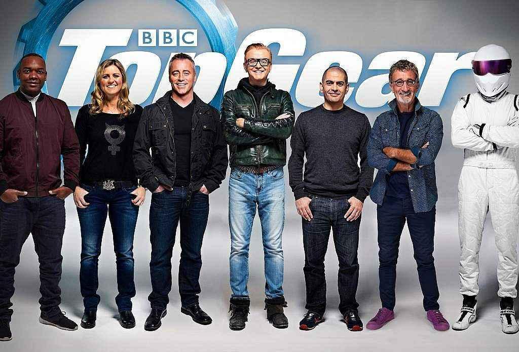 Nový Top Gear představil sestavu moderátorů, hvězdami mají být Rory Reid, Sabine Schmitz, Matt LeBlanc, Chris Evans, Chris Harris, Eddie Jordan a Stig (zleva).